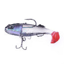 8g Simulation Lead Fishing Lure with Treble Hooks and A Single Hook