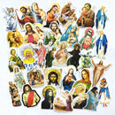 68pcs Jesus Holy Virgin Guitar Case Skateboard  Luggage Stickers Mobile Phone