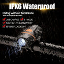Bicycle Light, Bicycle Headlights 450 Lumens, IPX6 Waterproof 6 Modes of Ri