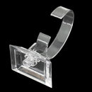 6Pcs Transparent Plastic Bracelet Watch Display Stand Holder Jewelry Organizer
