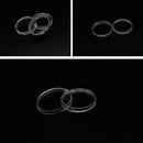 100X 30mm Clear Round Coins Capsules Boxes Holder Plastic Storage Collectib