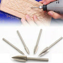 5PCS/Set Wood Carving And Engraving Drill Bit Milling Cutter Carving Root 2.35mm