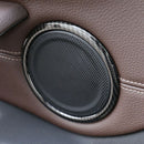 Carbon Fiber Abs Plastic Door Speaker Ring Circle Trim For Bmw X1 F48 2016/