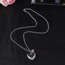 Plant Heart Shaped Glass Ball NecklacIn Glass Wish Bottle Chain Necklace Pend TE