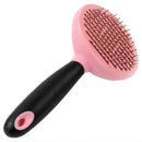 Pink Dog Cat Comb Shedding Tool Brush Comb Rake Pet Fur Grooming Quick Clea