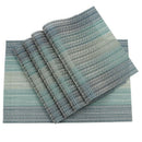 Placemats Set of 4 Crossweave Woven Vinyl Placemat for Kitchen Table Heat R Z4X6