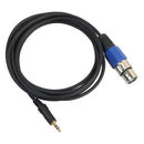1.5 Meter 3.5mm Plug Male Audio Cable to XLR 3-pin Female Microphone Adapter