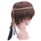 Women Peacock Feather Hair Accessories Headdress Bohemian Knitted Head Band A