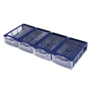 2pcs 6-Port Electronic Component Storage Box Case Container Size M