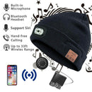 Led Stereo Bluetooth Hat Wireless Headset Knit Beanie Hat Battery Outdoor C