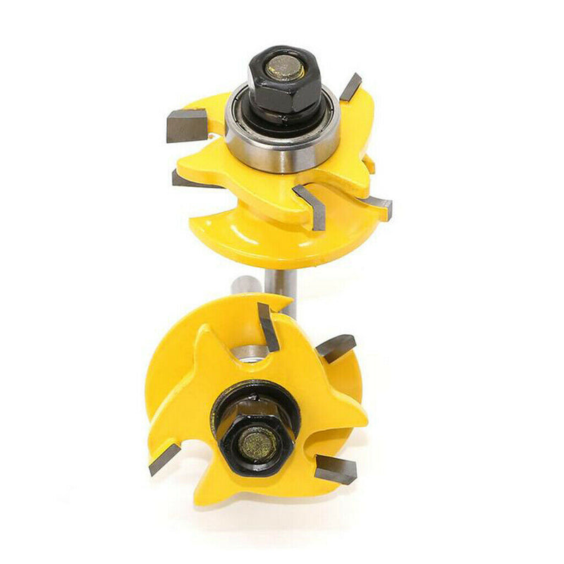 2/Set Rail Stile Router Bit Set 1/4"Shank For Round-over