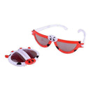 Creative Foldable Cute ladybug Sunglasses Goggles For Baby Boys New Kids Gi C1A5