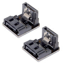 Sata 7Pin Female To 7Pin Male 90 Degree Angled Adapter Mainboard Motherboar F1H3