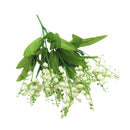 7 Fork Bellflower Plastic Artificial Plants Green Grass Plastic Flower Plan