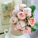 12pcs/lots Artificial Rose Flowers Wedding bouquet Thai Royal Rose Silk flo