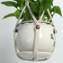 Macrame Plant Hanger Indoor Outdoor Hanging Planter Basket Cotton Rope With