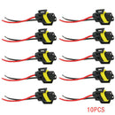 10x H11 H8 Headlight/Fog Light Female Adapter Harness Socket Wire Cord Connector