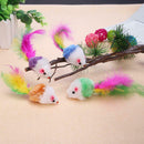 1pc Cute Small False Mouse Plush Toys For Pet Cat Kitten Play Playing Toys Gift