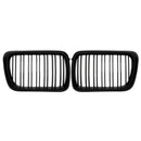 1Pair Car Matte Black Front Bumper Intake Double Slat Grille for Bmw E36 19