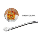 6pcs 2 in 1 Tea Stainless Steel Drinking Mate Straw Gourd Bombilla Filter Spoon