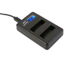 AHDBT-401 LCD Dual Port USB Battery Charger for GoPro Hero 4 Action Camera