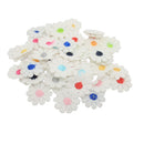 50 SMALL Flower Patch Embroidered Sew on Patches Dress Applique Badge Craft