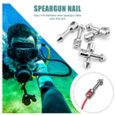 2x Stainless Steel Spear Band Wishbone Nail for Spearfishing Fishing Tackle