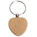 20 Pcs Blank Wood Wooden Keychain Diy Custom Wood Key Chains Key Tags Anti  V9K2