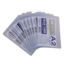 Pack of 50Pcs Plastic Pocket Wallet ID Card Pass Badge Holder Case Sleeves A2
