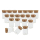 Pack of 20 15ML Message Lucky Wishing  Cork Glass Vials DIY Necklace Pendant