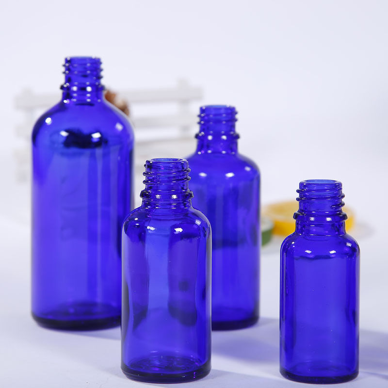 50ML Blue Glass Bottles Eye Dropper For Essential Oil Aromatherapy 1PC Pr k S6E3