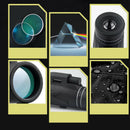 80X100 Zoom Optical HD Lens Monocular Telescope+ Tripod+Clip For Cell Phone bs