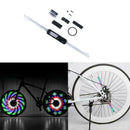 30 Pattern Colorful LED Bicycle Hub Light Night Cycling Tyre Wheel Warning Light