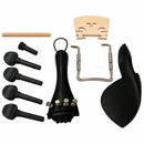 15Pcs Violin Parts Ebony Wood 4/4 Violin Parts Accessories Bridge Chin rest M8C1