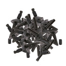 20pcs Impact Pulley Shields Bait Clip with Carp Fishing Rig Sleeves Black