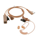Earpiece Headset Mic Surveillance for Kenwood 2-Way Radio Walkie Talkie