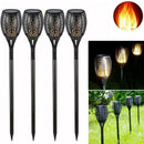 51 LED Flame Solar Torch Light Waterproof Flickering Path Garden Lamps