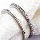 Fashion Women Rhinestone Rings Adjustable Simple Ring Trend Jewellery Gifts