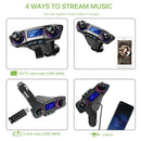 New Bluetooth FM Transmitter MP3 Player Handsfree Press-button Audio Speaker
