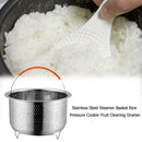 Stainless Steel Steamer Basket Rice Pressure Cooker Fruit Cleaning Drainer