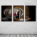 3Pcs Canvas Home Decor Wall Red Wine Art Painting Picture Abstract 35x50cm