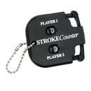 Black Golf Double Golf Score Counter Portable Keeper Score Board with Chain