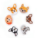 6Pcs Dog Embroidered Patch Iron On Sewing Applique Badge Clothes Stickers Cra JR