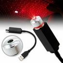 USB Car Atmosphere Lamp Interior Ambient Star Light LED Projector Starry Sky Red
