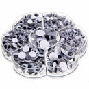 12mm Mixed Wiggly Wobbly Googly Self Adhesive Eyes Scrapbooking New W1Y7. A C3I4