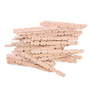 50X Wooden Sticks Natural Color Popsicle Sticks Sawtooth Shape 114x10mm