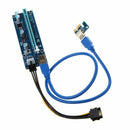 Ver009S Pci Express 6 Pin To Sata 1X 16X Usb 3.0 Extender Adapter Led Btc M