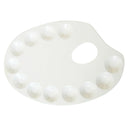 Oval Shape Metal Paint Palette for Artist Mixing Paints Tray Art Supplies