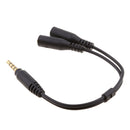 Stereo Audio 2 in 1 Converter Mic Audio Male to Female for PS4 Headset