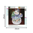 2pcs Santa Claus Snowman 5D Diamond Painting Crafts Rhinestone By Number Kit